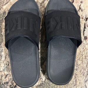 Nike Dark Gray Slide Sandals